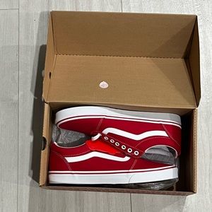 NEW Red Vans Ward Low